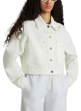 Vans Raynes Crop Weiße Damenjeansjacke