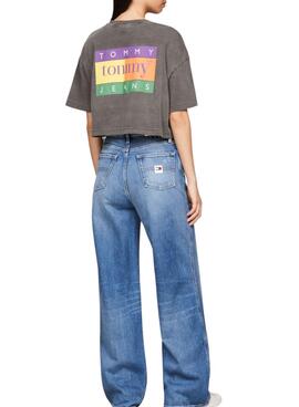 T-shirt Tommy Jeans Oversize Summer Grau für Damen