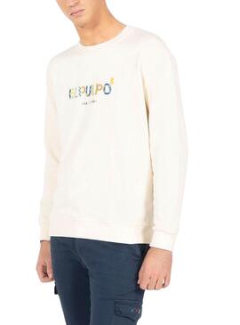 Sweatshirt El PulpoFormen Off-White für Herren