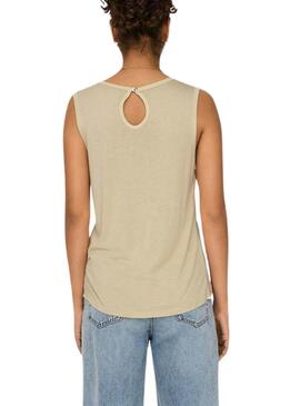 T-Shirt Only Flora Beige für Damen