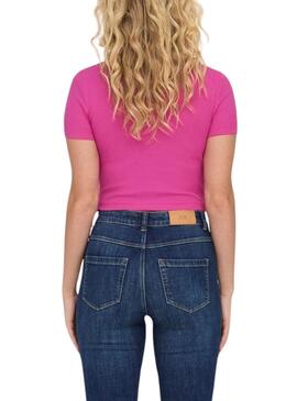 T-Shirt Only Betty Fuchsia für Damen.