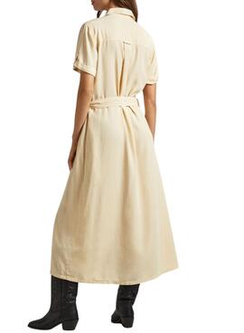 Kleid Pepe Jeans Evelinda Beige für Damen