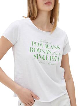 T-shirt Pepe Jeans Jasmine Weiß für Damen