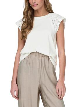 Only Xiana Weiße Damen T-Shirt
