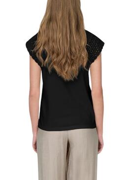 T-Shirt Only Xiana Schwarz für Damen