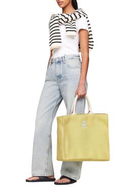 Handtasche Tommy Hilfiger Beach Tote Gelb für Damen