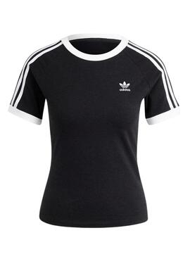 Trikot Adidas 3 Streifen Slim Schwarz für Damen