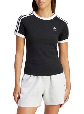 Trikot Adidas 3 Streifen Slim Schwarz für Damen