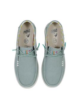 Schuhe Walkin Pitas Natal Blau für Damen