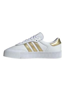 Sneaker Adidas Sambarose W Weiß Gold Damen