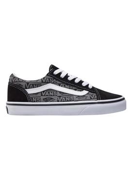 Sneakers Vans Old Skool Logo Schwarz Teen