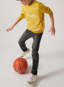 Sweatshirt Mayoral Embossed Gelb für Jungen
