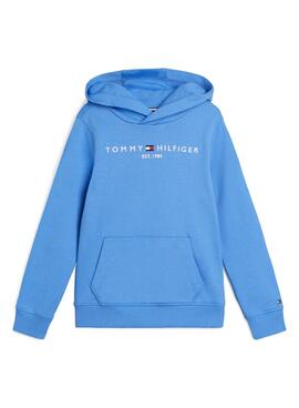 Pullover Tommy Hilfiger Essential Hoodie Blau Junge