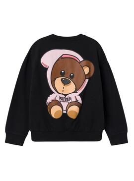 Sweatshirt Name It Jabs Justin Bieber Schwarz Mädchen