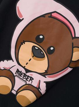 Sweatshirt Name It Jabs Justin Bieber Schwarz Mädchen