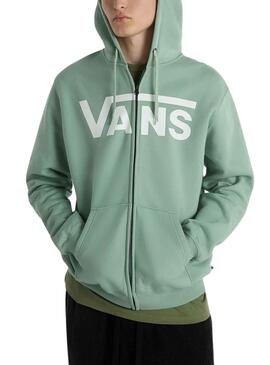 Sweatshirt Vans Classic Zip Grün für Herren - Main Image