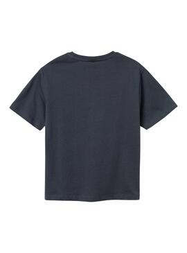 T-Shirt Name It Balongo Loose Grau für Jungen.
