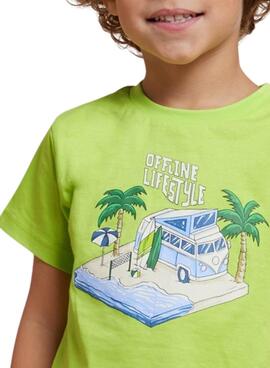 T-Shirt Mayoral On The Road Grün für Jungen