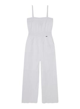 Jumpsuit Pepe Jeans Olivia Weiß für Mädchen