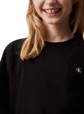 Set Calvin Klein T-Shirt und Shorts Schwarz Mädchen