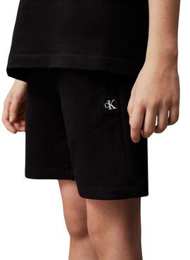 Set Calvin Klein T-Shirt und Shorts Schwarz Mädchen