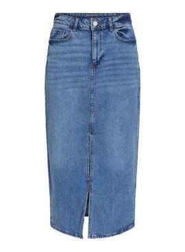 Vila Vijaf Midi Denim Rock für Frauen
