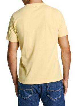T-shirt Pepe Jeans Abel gelb für Männer