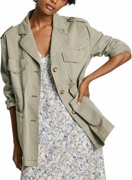 Parka Pepe Jeans Annie grün für Frauen