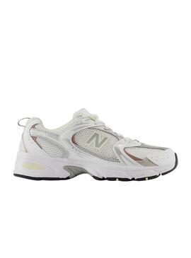 Sneakers New Balance weiß und beige 530 für Frauen.