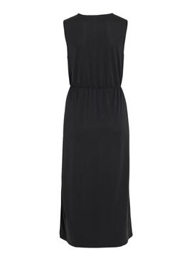 Schwarzes Vila Modala-Kleid für Frauen