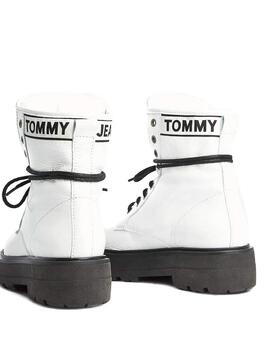 Stiefelettes Tommy Jeans Schaumstoff Weiß Lacklede
