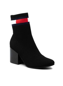 Stiefeletten Tommy Hilfiger Flag Sock Black Für Da