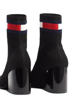 Stiefeletten Tommy Hilfiger Flag Sock Black Für Da