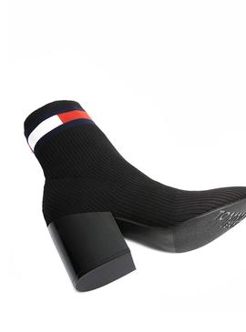 Stiefeletten Tommy Hilfiger Flag Sock Black Für Da