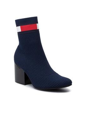 Stiefeletten Tommy Hilfiger Flag Sock Marine 