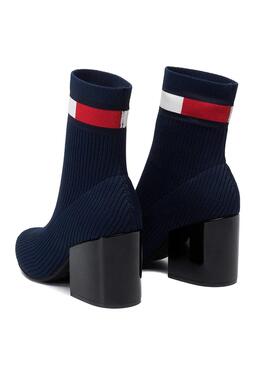 Stiefeletten Tommy Hilfiger Flag Sock Marine 