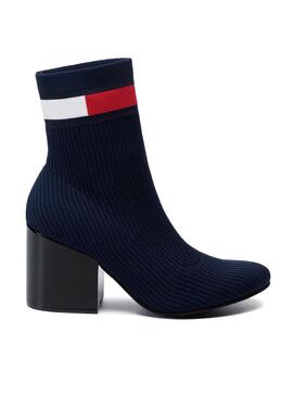 Stiefeletten Tommy Hilfiger Flag Sock Marine 