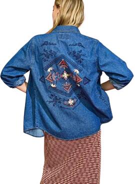 Overshirt Only Peony Denim für Frauen