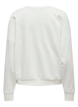 Sweatshirt Only Layla beige für Frauen.