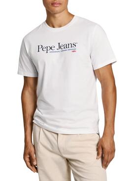 T-Shirt Pepe Jeans Albert weiß für Männer