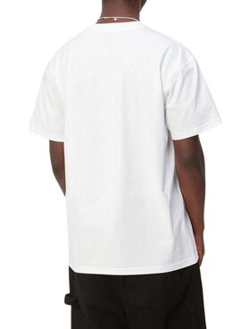 T-Shirt Carhartt Script weiß für männer