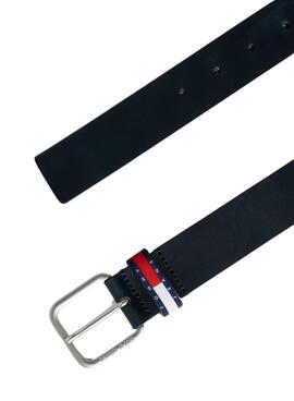 Tommy Jeans Essential Ryan navyblauer Ledergürtel