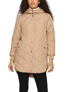 Gepolsterter Mantel Vila Vijade in Beige für frauen