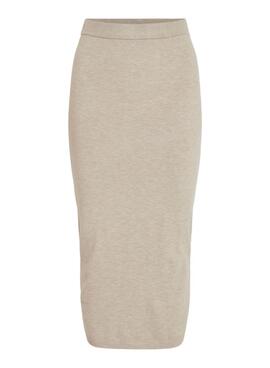 Rock Vila Vicomfy in Beige für frauen
