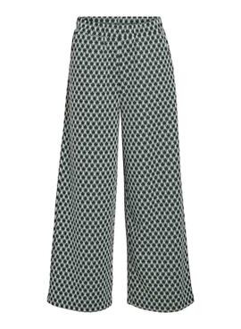 Hose Vila Vijaquard in Grün für frauen