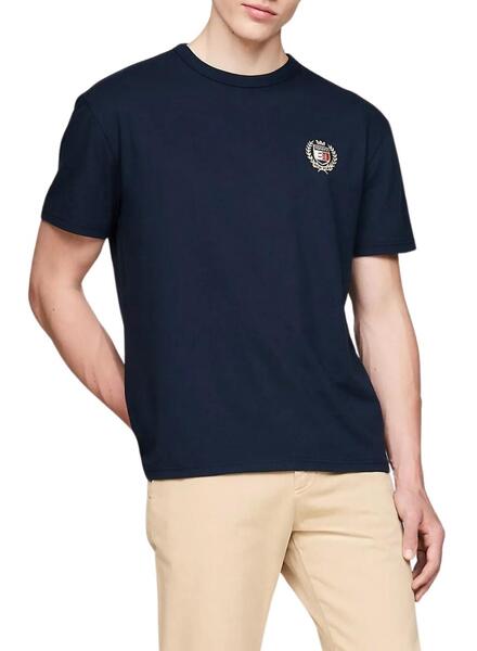 Tommy crest flag tee discount