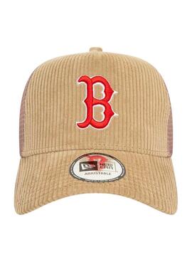 Kappe New Era Cord Trucker beige für damen und herren