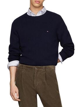 Tommy Hilfiger Lambswool Pullover in Marineblau für herren