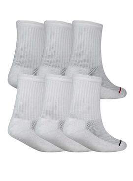 6er-Pack Jordan Legend Crew Socken weiß für mädchen und jungen