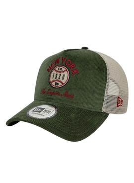 Kappe New Era Cord Trucker grün für männer und frauen